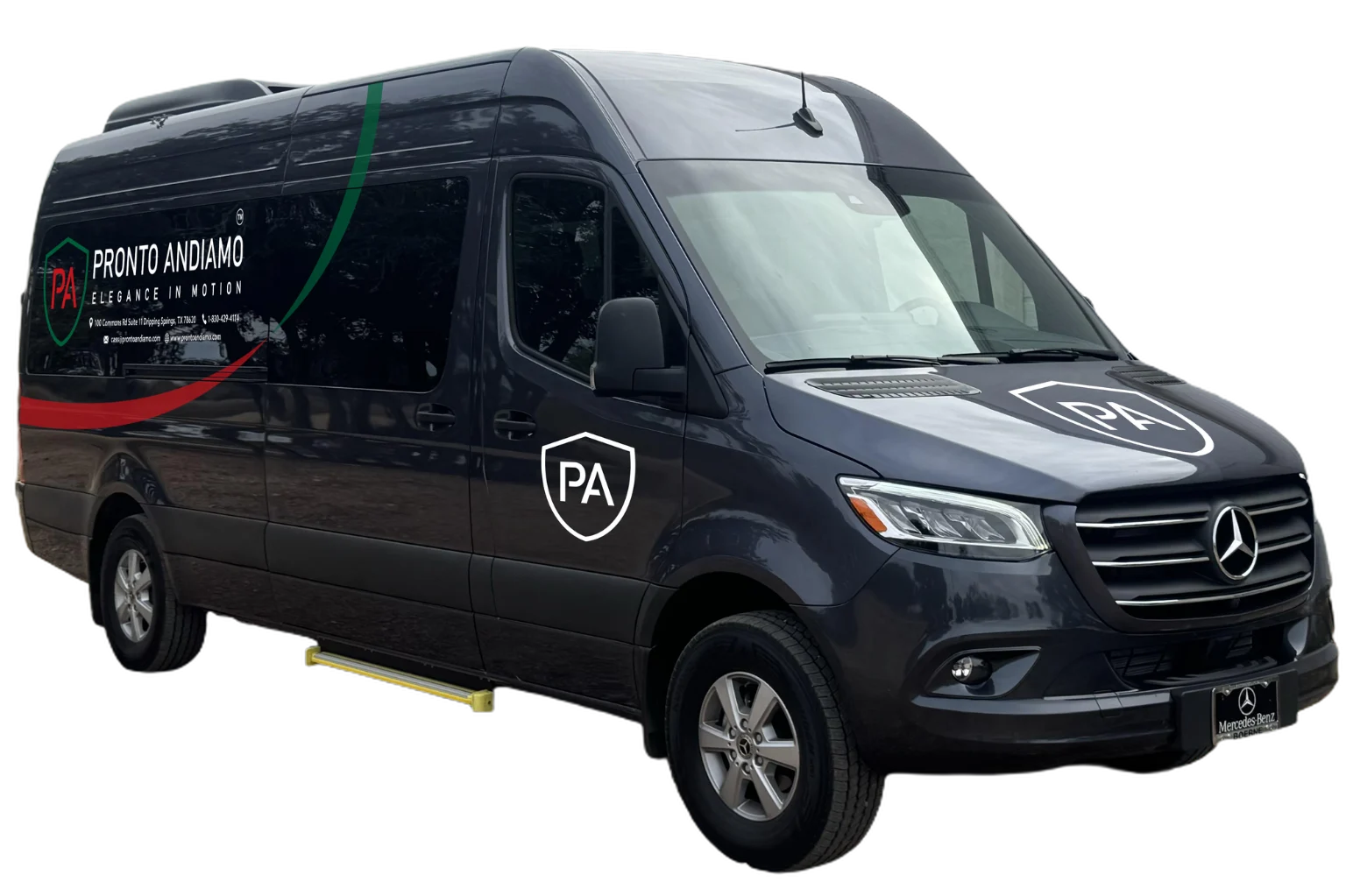 PA-Benz-Sprinter Mercedes Sprinter van parked at a Fredericksburg winery